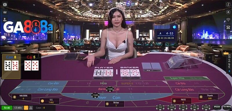 Baccarat là một trong các trò cược hot trong sảnh BG