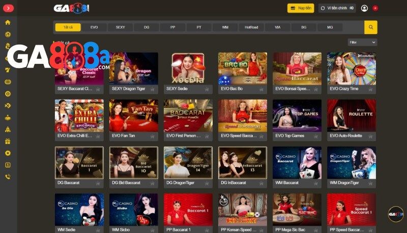 Cách tham gia cược casino GA88 trực tuyến