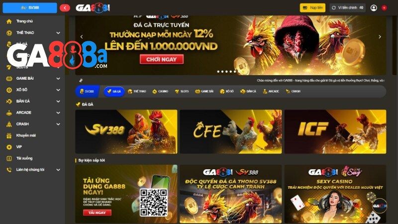 Tham gia các trận cược đá gà casino 888 đặc sắc tại GA888
