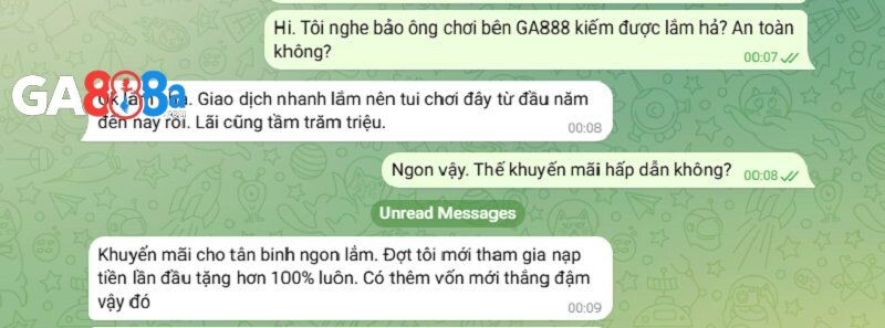 Tốc độ giao dịch tại GA888 nhanh chóng
