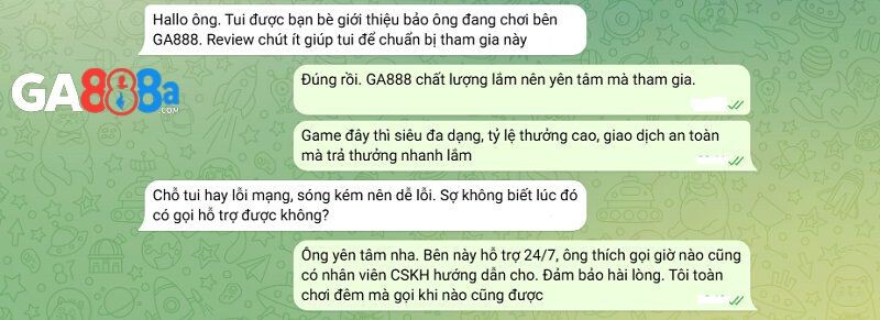 Người chơi đánh giá tích cực về dịch vụ CSKH