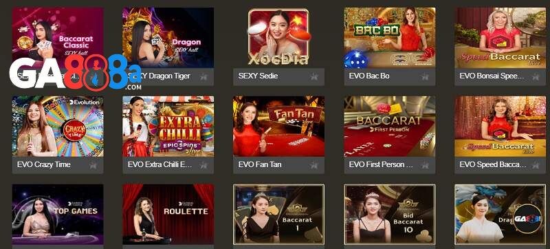 Live Casino đầy lôi cuốn