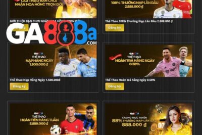 Khuyến mãi GA888 – Cập nhật chương trình thưởng hấp dẫn 