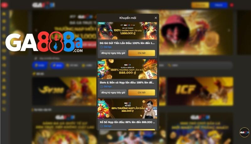 Khuyến mãi thưởng nạp lần đầu tặng theo từng sản phẩm 