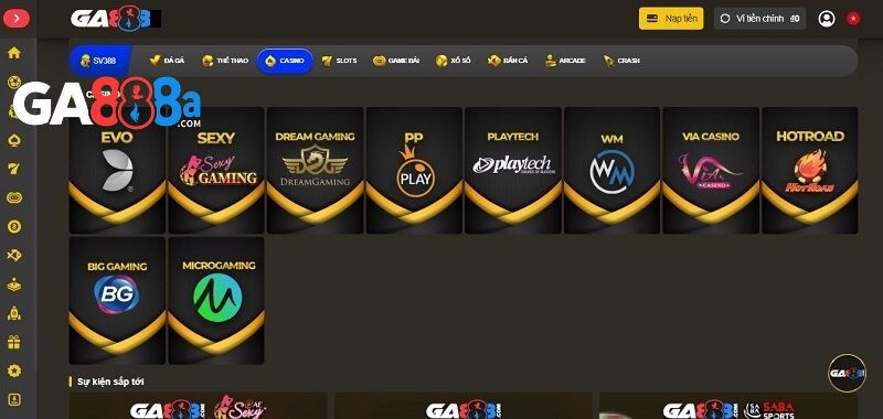 Đôi nét giới thiệu sảnh Microgaming tại GA888