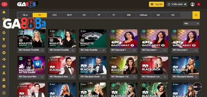 Các sản phẩm giải trí hấp dẫn mọi cược thủ tại sảnh chơi